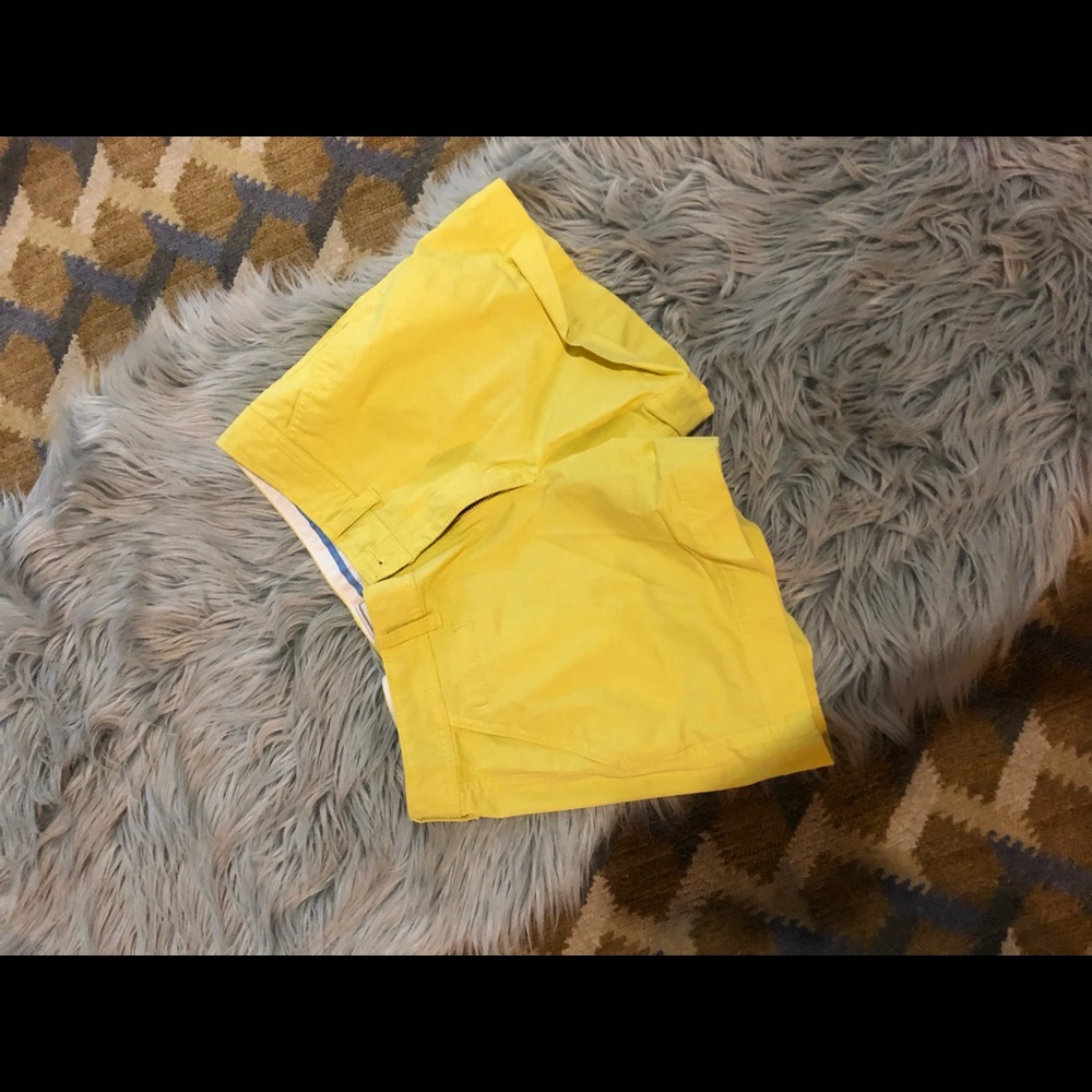 Yellow Preppy Shorts